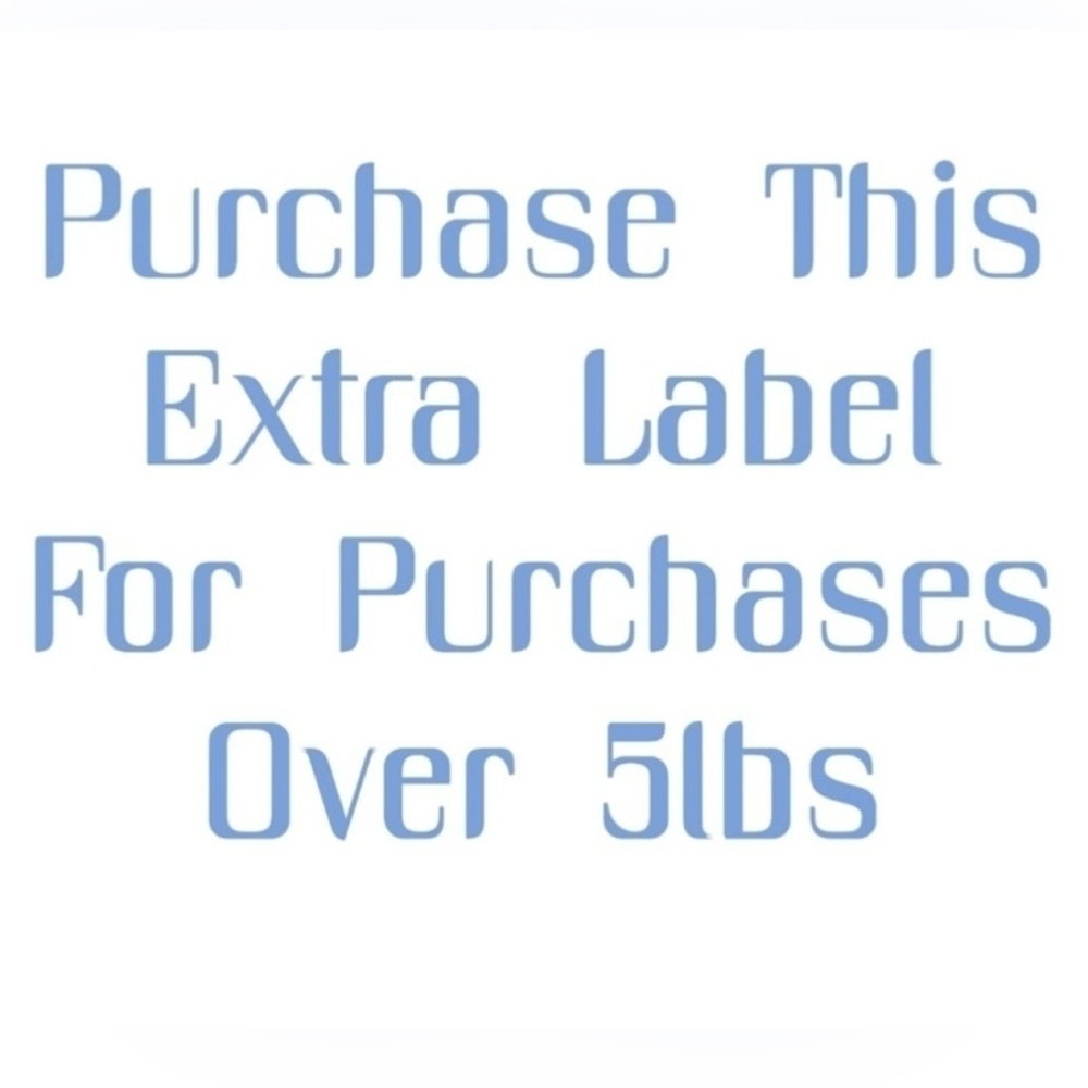 Blue Shipping Label